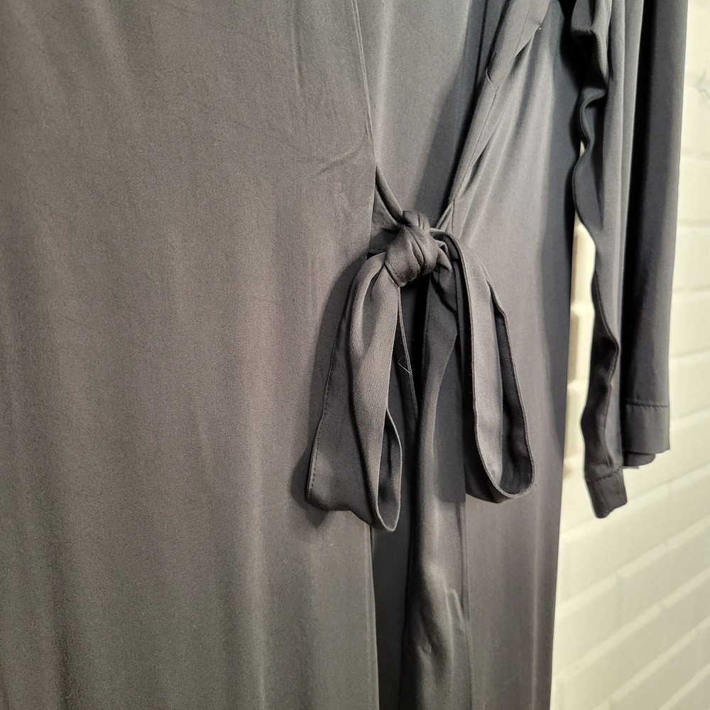 Pure Jill Side Tie Dress Size 2X Faux Wrap Minimalist Lagenlook‎ Sustainable - Picture 8 of 9